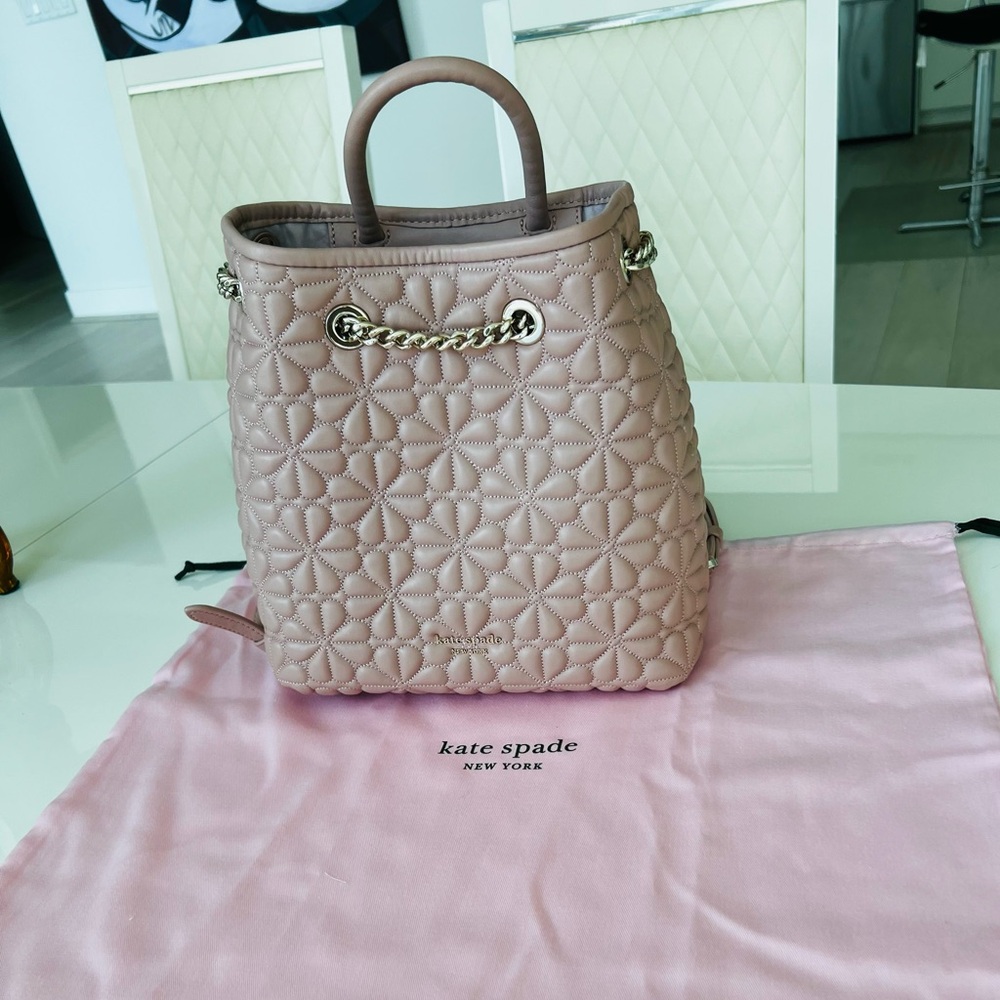 Kate Spade Bloom Medium Backpack Flapper Pink NET - Picture 7 of 16